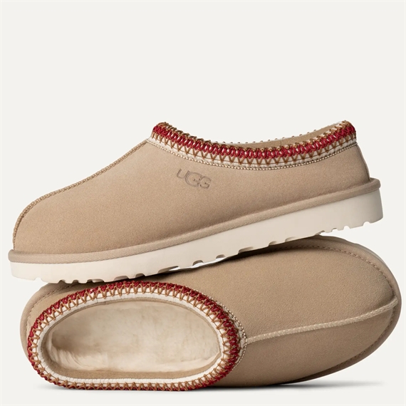 Ugg Tasman Slipper, Sand/Dark Cherry
